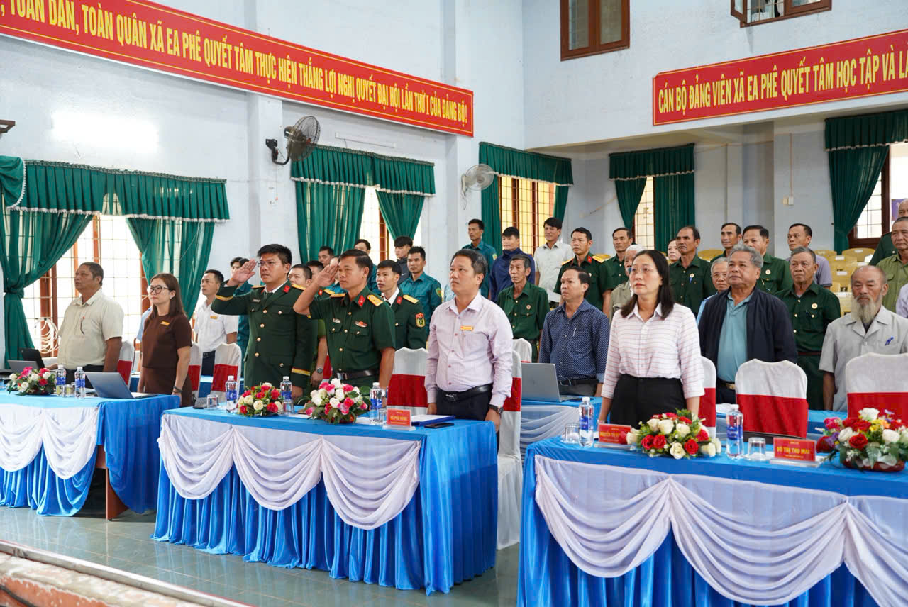XÃ EA PHÊ PHÁT ĐỘNG HƯỞNG ỨNG CHIẾN DỊCH "500 NGÀY ĐÊM TÌM KIẾM, QUY TẬP VÀ XÁC ĐỊNH DANH TÍNH HÀI CỐT LIỆT SĨ CÒN THIẾU THÔNG TIN"